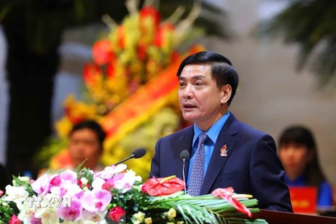 Ông Bùi Văn Cường, Chủ tịch Tổng Liên đoàn lao động Việt Nam khóa 12. (Ảnh: TTXVN)