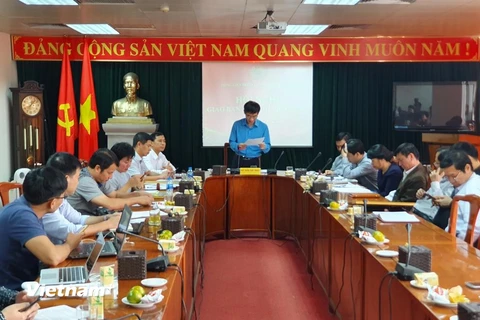 Hội nghị giao ban báo chí quý 1 do Tổng Liên đoàn lao động Việt Nam tổ chức. (AnhrL PV/Vietnam+)