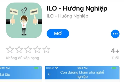 Ứng dụng giúp học sinh lựa chọn nghề nghiệp phù hợp. (Ảnh: PV/Vietnam+)