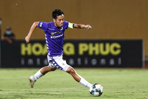 Hà Nội FC đối đầu Hoàng Anh Gia Lai ở vòng 2 giai đoạn hai V-League 2020 ngày 15/10 tới. (Ảnh: Hiển Nguyễn/Vietnam+) 