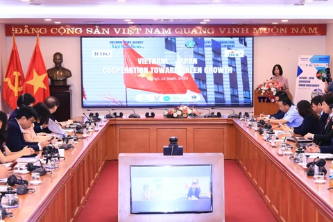 Tổng Giám đốc Thông tấn xã Việt Nam Vũ Việt Trang phát biểu tại hội thảo. (Ảnh: Vietnam+)