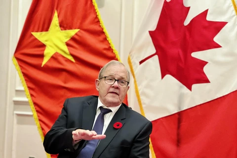 Ông Lawrence MacAulay, Bộ trưởng Bộ Nông nghiệp và Nông sản Thực phẩm Canada .(Ảnh: PV/Vietnam+)