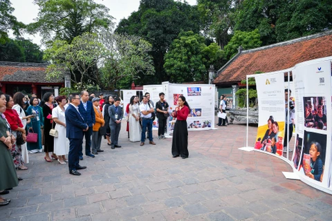 Đại diện các dự án tại Vòng Chung kết Giải thưởng Hành động vì Cộng đồng-Human Act Prize 2024 sẽ có cơ hội trực tiếp thuyết trình, tương tác và trả lời câu hỏi từ Hội đồng Giám khảo. (Ảnh: PV/Vietnam+)