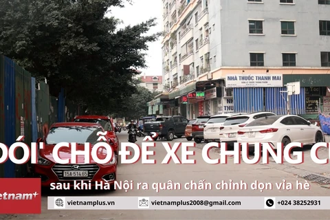 'Đói' chỗ đỗ xe ở các khu chung cư sau khi Hà Nội ra quân dẹp vỉa hè