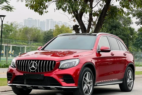 Mercedes-Benz GLC (mẫu X253) đang được giảm 100% lệ phí trước bạ, tương đương hơn 300 triệu đồng trong tháng Năm. (Ảnh: PV/Vietnam+)