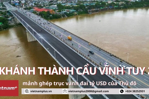 Khánh thành cầu Vĩnh Tuy 2 góp phần giảm tải ùn tắc giao thông Hà Nội