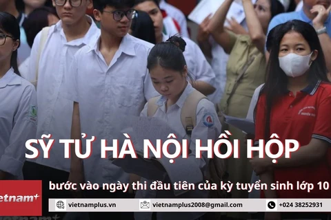 Cảm xúc của các sỹ tử Hà Nội trong ngày thi đầu tiên kỳ tuyển sinh lớp 10