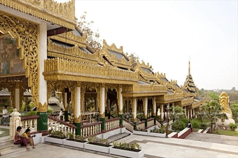 Cố đô Yangon - nơi có nhiều di tích và thắng cảnh Phật giáo tại Myanmar. (Ảnh minh họa: Báo Ảnh Việt Nam/TTXVN)