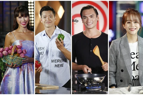 "Vua đầu bếp Việt Nam 2017" có sự tham gia của những nhân vật nổi tiếng thuộc nhiều lĩnh vực khác nhau. (Ảnh: BTC)