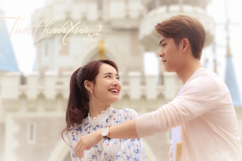 “Tuổi thanh xuân” (phần hai) tiếp tục kể câu chuyện tình yêu nhiều sóng gió của Linh (Nhã Phương) và Junsu (Kang Tae Oh). (Ảnh: Đoàn làm phim)