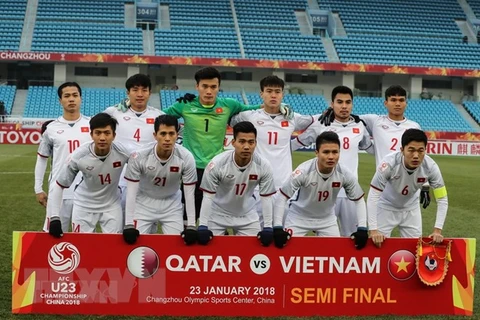Đội tuyển U23 Việt Nam. (Nguồn ảnh: THX/TTXNV)