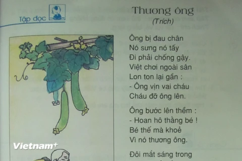 Thực hư vụ "bóp méo" bài thơ "Thương ông" trong sách Tiếng Việt lớp 2