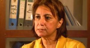 Bà Hala Chukrallah, tân Chủ tịch đảng Destour tại Ai Cập. (Ảnh chụp trên Youtube)