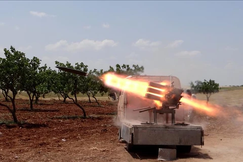 Vụ bắn rocket diễn ra vài giờ sau khi lệnh ngừng bắn ở Syria có hiệu lực (Nguồn: AA.com.tr)