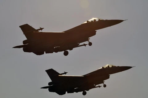 Máy bay F-16 Thổ Nhĩ Kỳ xuất kích đi làm nhiệm vụ không kích (Nguồn: AFP)
