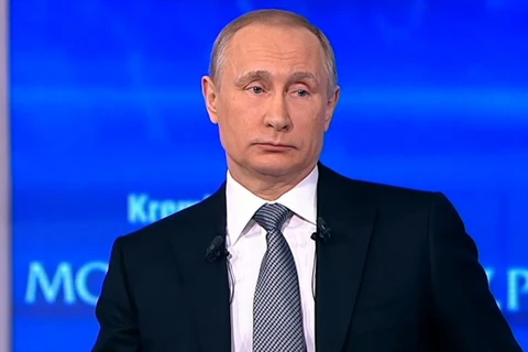 Đây là cuộc đối thoại trực tuyến thứ 14 của ông Putin (Nguồn: RT)