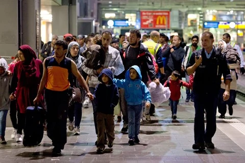 Một lượng người tỵ nạn khổng lồ đã đổ tới Đức (Nguồn: Searchmap.eu)