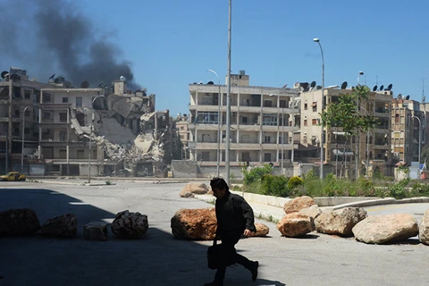 Khủng bố có thể đã sử dụng đạn chứa khí độc vào Aleppo (Nguồn: Sputnik) 