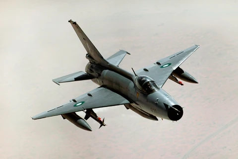 Máy bay F7 PG được Trung Quốc chế tạo dựa trên nguyên mẫu MiG-21. (Tribune.pk)