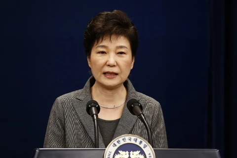 Bà Park đã bị tòa án hiến pháp phế truất chức vụ Tổng thống Hàn Quốc. (Nguồn: AFP)