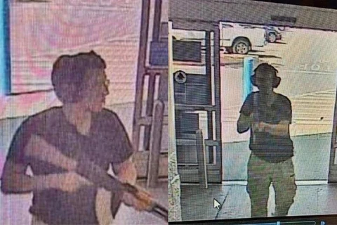 Khoảnh khắc cảnh sát Mỹ săn lùng kẻ xả súng tại siêu thị ở Texas