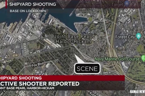 Địa điểm xảy ra vụ nổ súng làm nhiều người bị thương. (Nguồn: CNN)