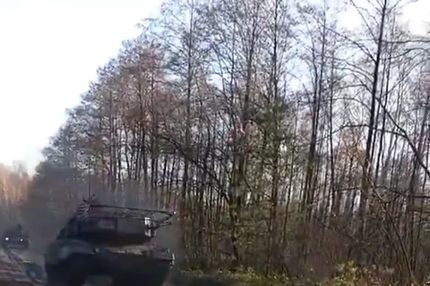 Ukraine tung video về đoàn xe tăng Leopard 2 di chuyển ngoài mặt trận