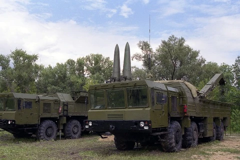 Tổ hợp tên lửa chiến thuật Iskander-M của Nga. (Ảnh: ziuaveche.ro)
