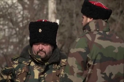 Chiến binh Cossack sang hỗ trợ dân miền Đông Ukraine