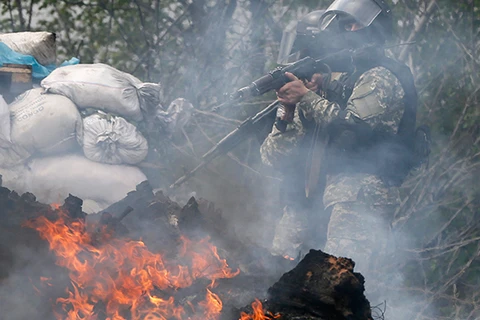 Lực lượng ly khai vẫn cố thủ trong các tòa nhà ở Slavyansk
