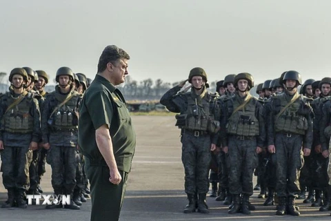 Tổng thống Ukraine Petro Poroshenko khẳng định ông đã loại trừ khả năng liên bang hóa đất nước. (Ảnh: AFP/TTXVN)