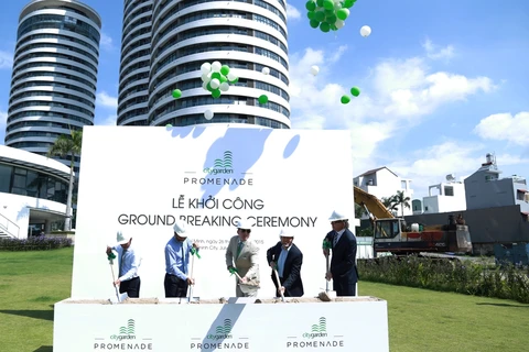 Lễ khởi công tòa tháp Promenade hôm 26/7. (Ảnh: City Garden)