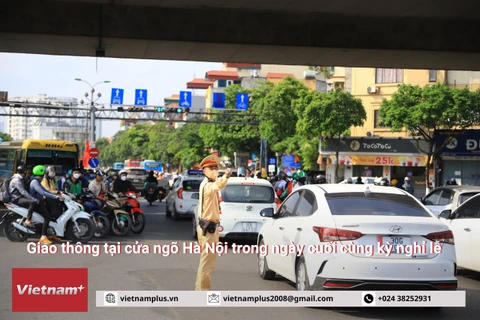 Mật độ giao thông cao, không xảy ra ùn tắc lớn tại cửa ngõ Hà Nội