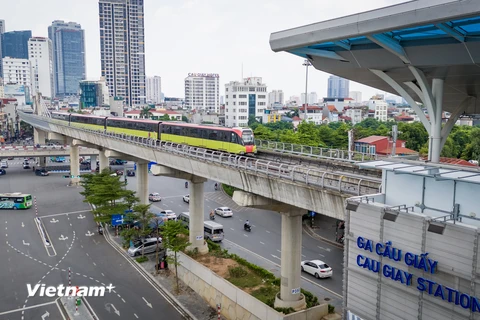 Toàn cảnh tuyến đường sắt trên cao Nhổn - ga Hà Nội trước ngày vận hành 