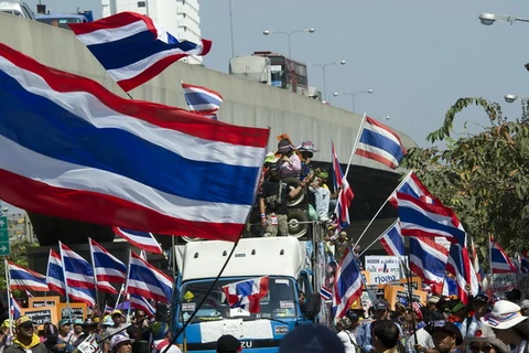 Phe đối lập tiếp tục biểu tình trước thềm bầu cử ở Thái Lan