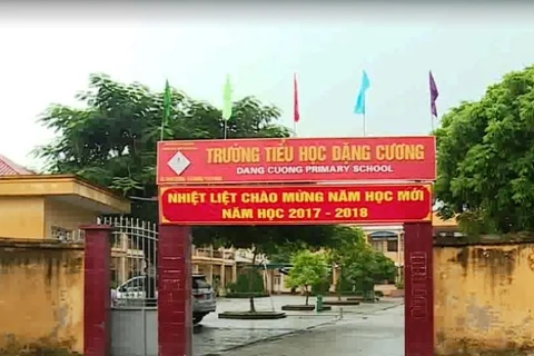 Trường Tiểu học Đặng Cương. (Ảnh: HT/TTXVN)