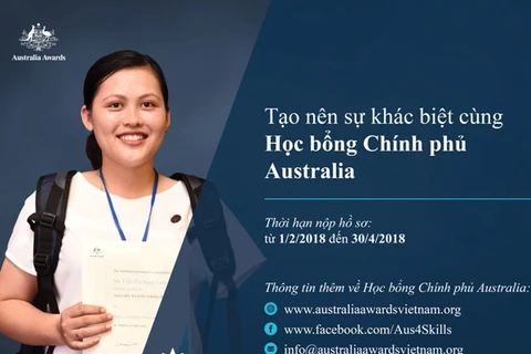 Công bố tiếp nhận hồ Học bổng Chính phủ Australia năm 2018 