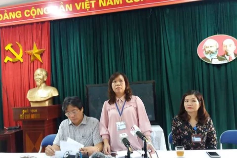 Bà Lê Anh Vân chia sẻ thông tin với báo chí. (Ảnh: PM/Vietnam+)