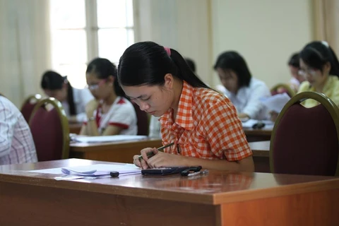Kỳ thi Trung học phổ thông quốc gia năm 2019 sẽ diễn ra từ ngày 24 đến 27/6. (Ảnh: PV/Vietnam+)