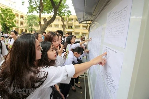 Thí sính sẽ biết điểm thi THPT quốc gia năm 2019 trong sáng mai, 14/7. (Ảnh minh họa: Minh Sơn/Vietnam+)