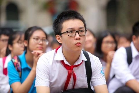 Thí sinh dự thi vào lớp 10 tại Hà Nội. (Ảnh: PV/Vietnam+)