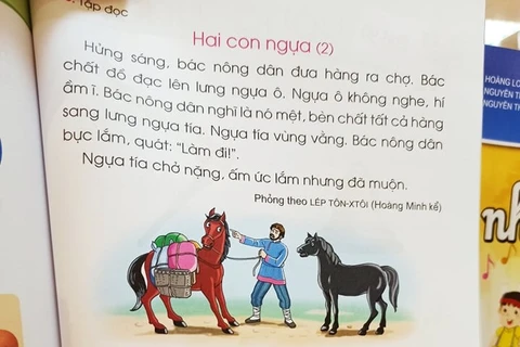 Truyện Hai con ngựa trong sách Cánh Diều sẽ được chỉnh sửa. (Ảnh: PM/Vietnam+)