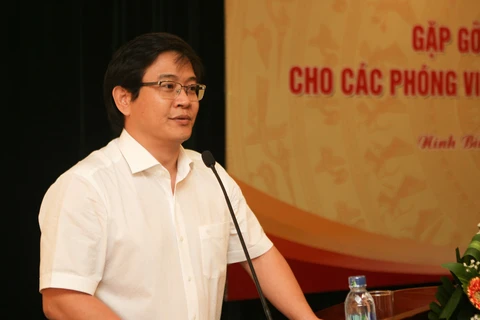 Ông Thái Văn Tài, Vụ trưởng Vụ Giáo dục Tiểu học. (Ảnh: Thanh Tùng/TTXVN)