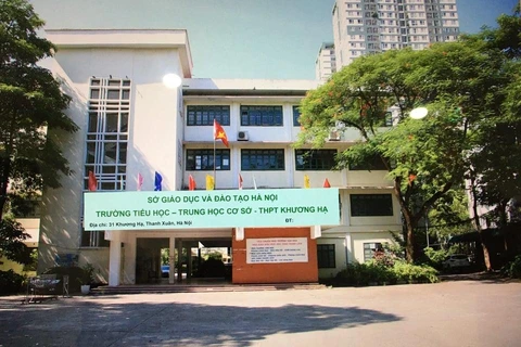 Ngôi trường liên cấp chất lượng cao đầu tiên của Thủ đô. (Ảnh: Sở Giáo dục và Đào tạo Hà Nội)
