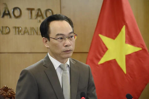 Thứ trưởng Bộ Giáo dục và Đào tạo Hoàng Minh Sơn. (Ảnh: PV/Vietnam+)