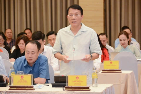 Thượng tướng Lương Tam Quang, Thứ trưởng Bộ Công an thông tin tại hội nghị. (Ảnh: Bộ GD-ĐT)