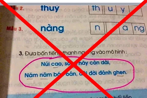 Bộ Giáo dục và Đào tạo khẳng định đây không phải là ngữ liệu trong bất kỳ sách giáo khoa nào. (Ảnh: Bộ GD-ĐT)