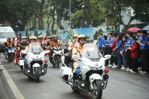 Lễ ra quân được tổ chức sáng nay, tại Hà Nội. (Ảnh: PV/Vietnam+)