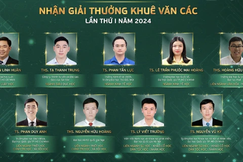 Các nhà khoa học đạt giải Khuê Văn Các năm 2024. (Ảnh: BTC)