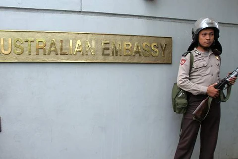 Đại sứ quán Australia ở Indonesia được cho là nơi cơ quan tình báo nước này đặt thiết bị tìm cách nghe lén điện thoại của Tổng thống Indonesia Susilo Bambang Yudhoyono (Nguồn: AFP)